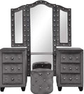 Galaxy Home Sophia Vanity in Gray