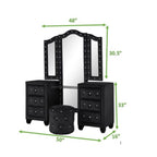 Galaxy Home Sophia Vanity in Black