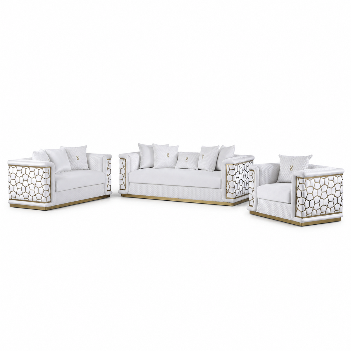 Lumira — stella white 3 piece v2 — exact included furniture on white