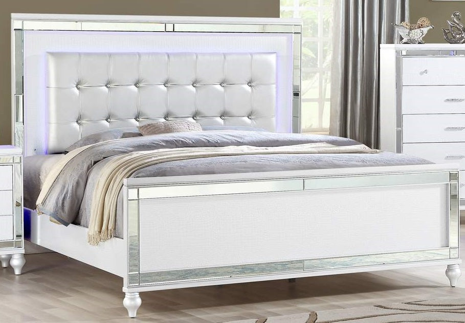 Galaxy Home Sterling King Bed in White
