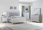 Galaxy Home Sterling Nightstand Silver
