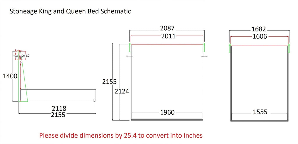 Stoneage Modern King Bed | J&M Furniture