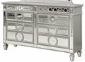 Galaxy Home Symphony 6 Drawer Dresser in Silver