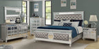 Galaxy Home Symphony Queen Bed in Silver