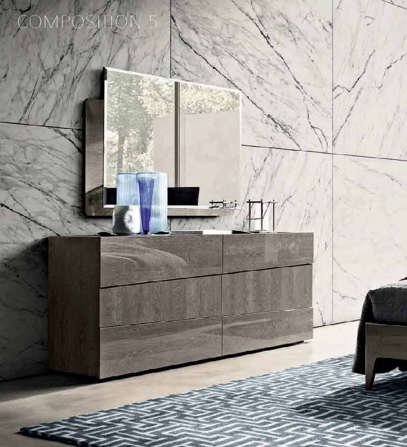 ESF Furniture - Tekno Double Dresser with Mirror - TEKNODDM