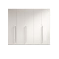 ESF Furniture - Treviso 5 Door Wardrobe in White - TREVISO5DOORW