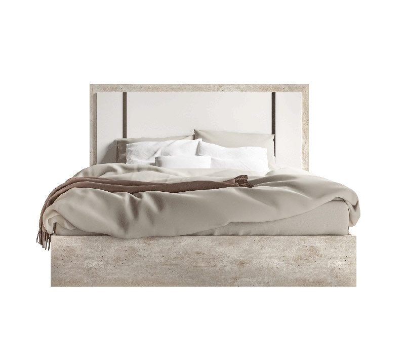 ESF Furniture - Treviso Queen Bed in White - TREVISOBEDQS