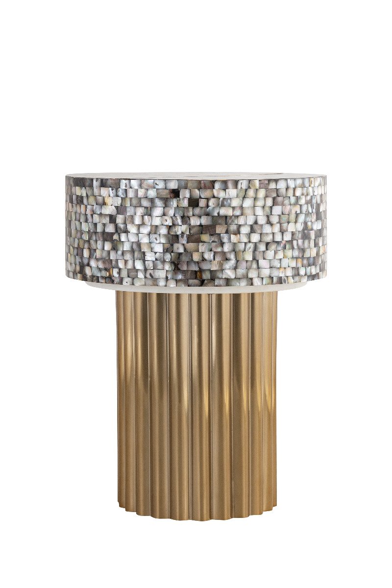 Galaxy Home ET 1207-16 End Table in Gold