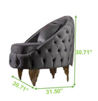 Galaxy Home Vanessa Chair in Gray