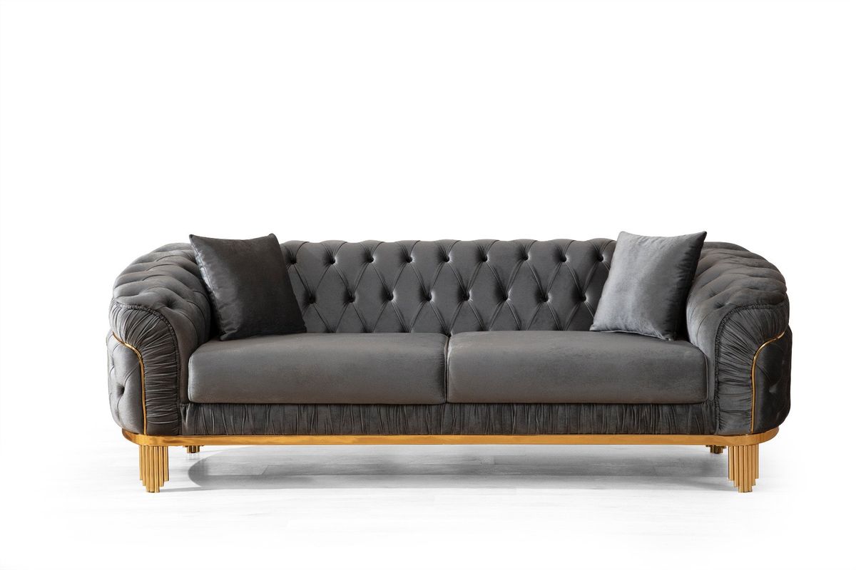 Galaxy Home Vanessa Sofa in Gray