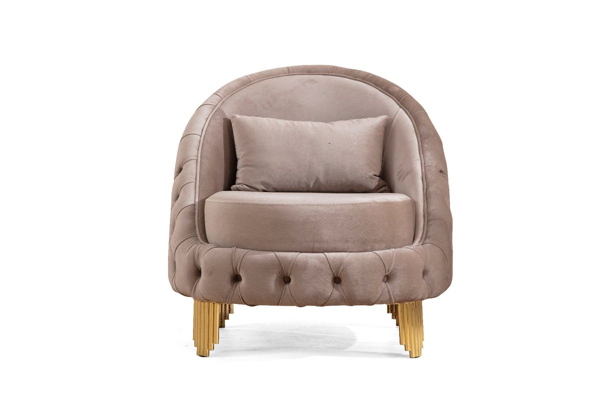 Galaxy Home Vanessa Chair in Taupe