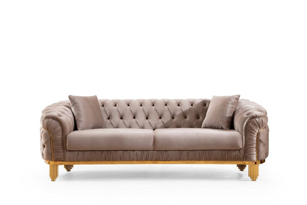 Galaxy Home Vanessa Sofa in Taupe