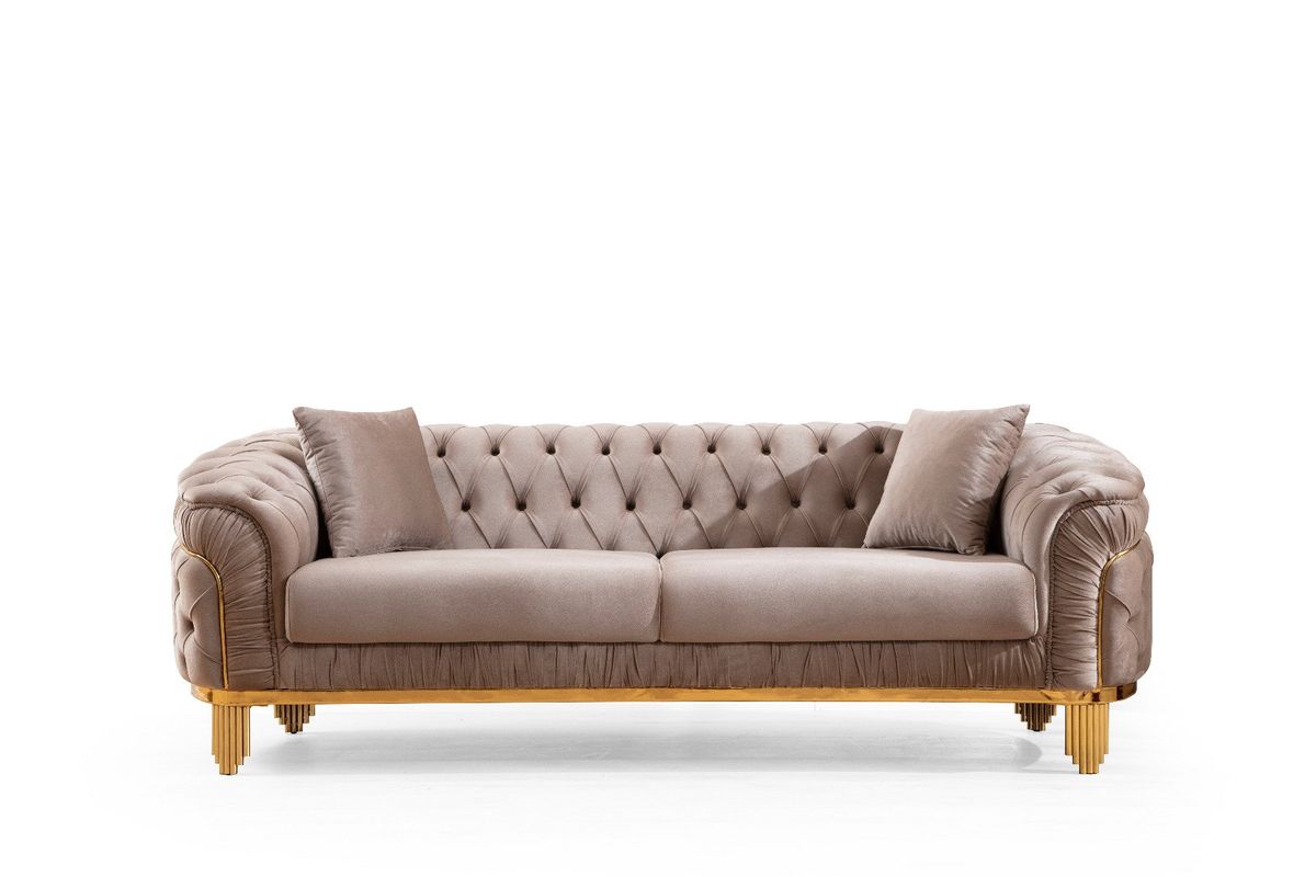 Galaxy Home Vanessa Sofa in Taupe