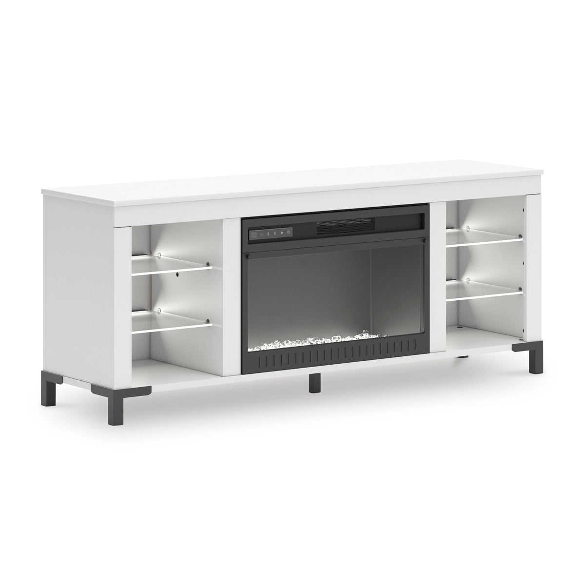 W2722 TV Stand with Fireplace — TV Stand with Insert on white background