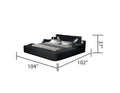 Galaxy Home Zoya King Bed in Black